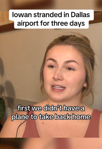 Ally Parker was stranded in the Dallas airport for three days because of flight delays. Last weekend American Airlines awa a record number of flight delays and cancellations amid winter storms. Parker’s still waiting on her luggage to get back, but no word about where it is. #foryoupage #fyp #news #newstiktok #newsreporter #newsupdate #iowa #flight #airplane #airport #flightdelay #flightcancelled #travel #traveldelays #storm #storms #winter #winterweather #winterstorm