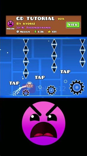 How to beat GD TUTORIAL in Geometry Dash #geometrydash #gd #shorts