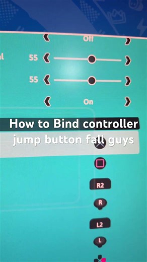 How to Bind controller jump button fall guys