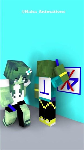 Can the Couples Win the Back Drawing Challenge 😱🎨💖 - Minecraft Animation