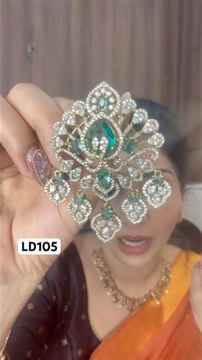 ✨CODE: LD105, Rs.1666✨Stone Dollar With Earring✨“www.lakshmiboutique.co.in”‪@LakshmiBoutique‬