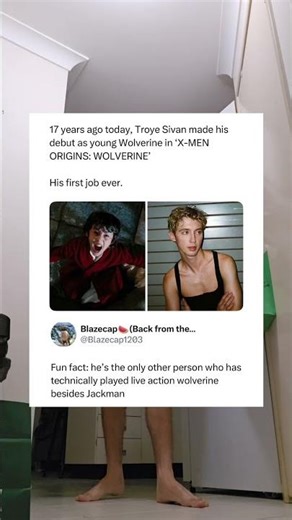 Troye Sivan made his debut as young wolverine in x men origins