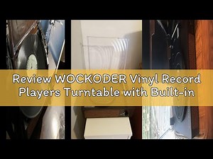 Review WOCKODER Vinyl Record Players Turntable with Built-in Two Speakers Belt-Driven All-in-one Ret