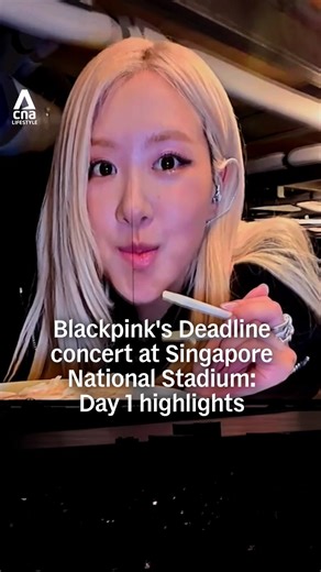 Blackpink’s Lisa tried saying “shiok” – and promised to nail it on Saturday. Here are a few highlights from the first night of the K-pop group’s Deadline concert at Singapore’s National Stadium. | CNA