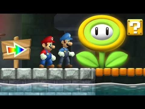 New Super Mario Bros. Wii 100% - 2 Player Co-Op Walkthrough World 3 (HD)