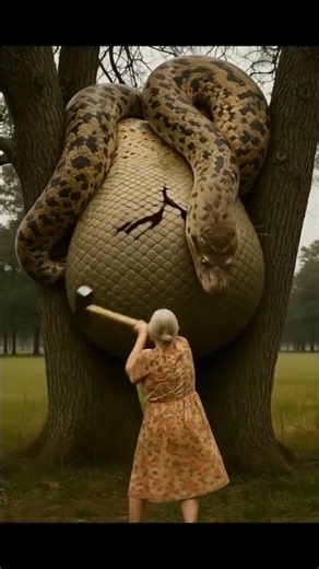 Saving pig from giant python #shorts #animals #funny #viral