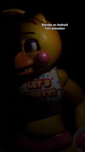 Toy Chica animation test in Blender on Android. #fnaf #blender