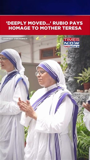 Rubio, Wife Jeanette Visit Mother House, Pays Homage To Mother Teresa In India #shorts