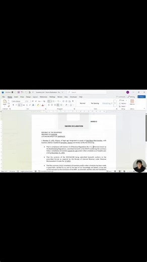 BIR Inventory List Sworn Declaration how to fill out? Notarized 3 copies and submit to your RDOs #birinventorylist #sworndeclaration #inventorylist #pinoyakawntant #bookkeeping | Pinoy Akawntant | Facebook