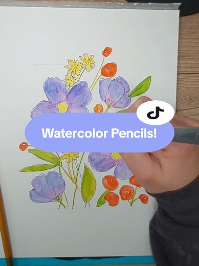 Beginner Friendly Watercolor with Pencils Tutorial