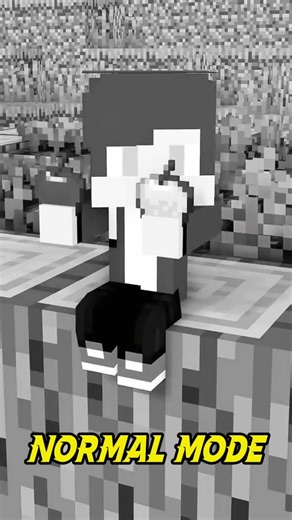 Normal Mode Vs God Mode... Minecraft | #shorts