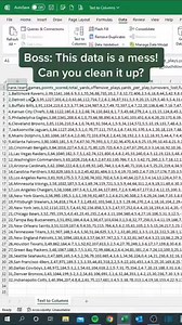 Text to columns #excel #exceltricks #exceltips #exceltutorial #exceltraining | LEARN MORE