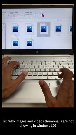 how to fix if images and videos thumbnails are not showing in windows 10? #shorts