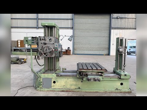 TOS H-63 Horizontal Boring Machine - equipped with Facing Chuck, Tail-Stock and 3-Axis DRO!