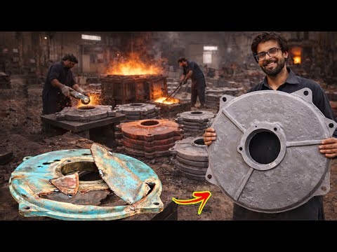 Unbelievable Factory Skill — Heavy Casting Turns Broken Part Into New | Manufacturing Process