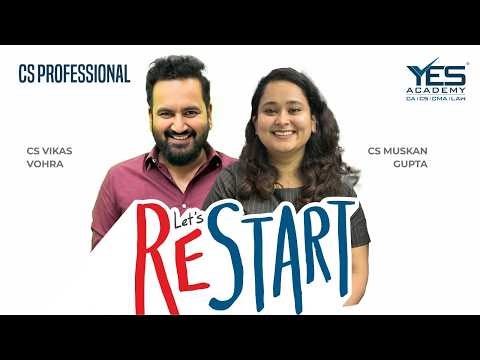 CS Professional – Let’s Restart | Live Strategy Session | CS Vikas Vohra & CS Muskan Gupta