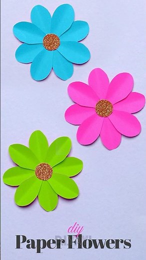 Make Easy DIY Paper Flowers Like a Pro 🌺 #papercrafts #paperflower #craftideas