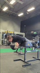 GHR Back Extension Iso w/ MB Chest Throws