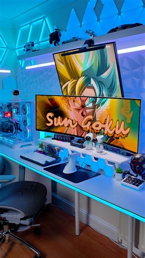 6.5K views · 373 reactions | This setup changed everything. Late nights finally feel worth it. Would you game here?  #gamingsetup #gamingroom #deskgoals #pcsetup #desksetup desk deskdecor gamingpc pc setupgamer setup setupwars setupinspiration dreamsetup pcmasterracesetup pcgaming pcmasterrace pcbuild custompc gaming lianli | MrStar Tech | Facebook