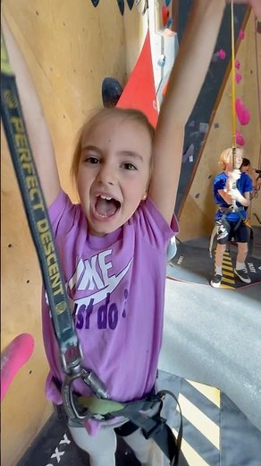 Fearless Ascent: A Girl's Rock Climbing Adventure! #rockclimbing #fearless #girlsrock