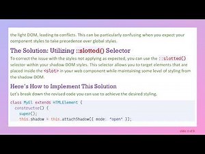 How to Ensure Your Web Component Styles Work with Shadow DOM