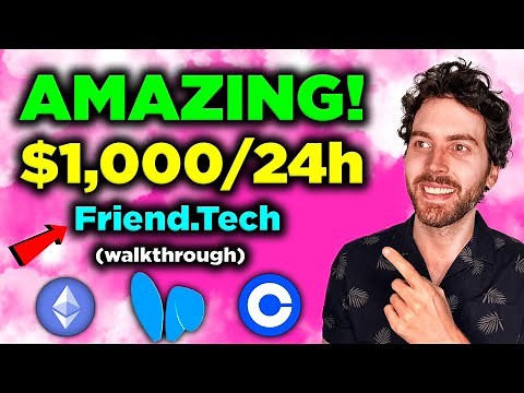 Do THIS to Make $1000 in 24 Hours! Friend.Tech Crypto App (walkthrough)