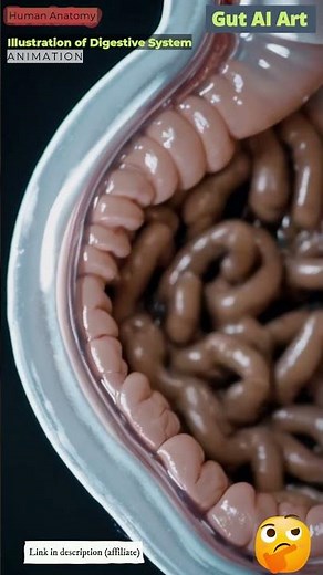 Digestive System Struggling with Constipation Animation | Gut AI Art | 15