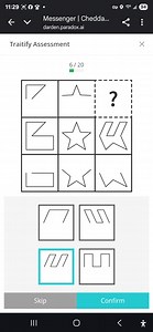 Traitify AssessmentFind the missing image in the sequence.... | Filo