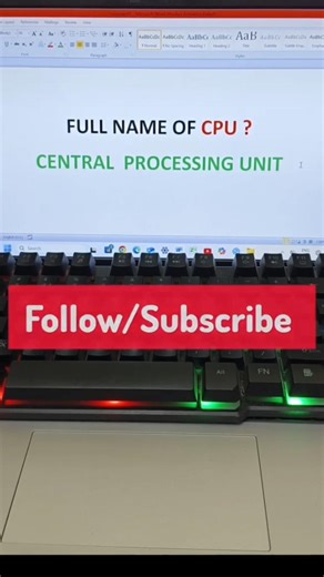 full name of cpu #computer #shorts