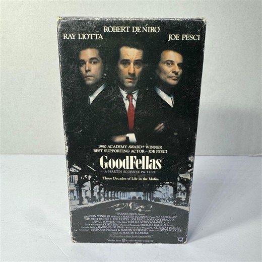 Goodfellas VHS Movie 1990 Warner Home Video Robert De Niro Ray Liotta Joe Pesci - Etsy