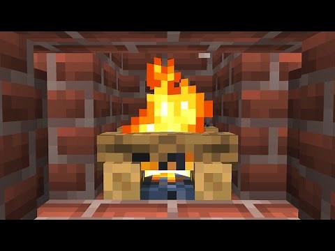 🔥 Minecraft 4K Relaxing Fireplace with Crackling Fire Sounds 1 HOUR No Music 4k UHD TV Screensaver