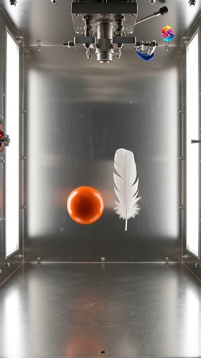 A ball and a feather experiment!