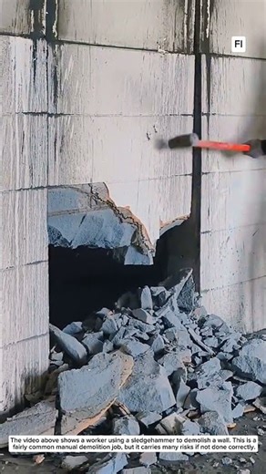 The demolition of that wall needs to be improved