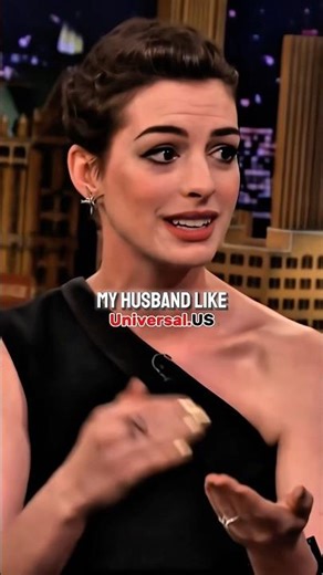 He Kissed Her Foot Anyway Anne Hathaway’s Husband 🥹.#tonightshow #annehathaway