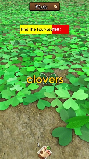 Roblox Game: Find The Four-Leaf Clover #Roblox #Shorts #RobloxGame | roblox games to play