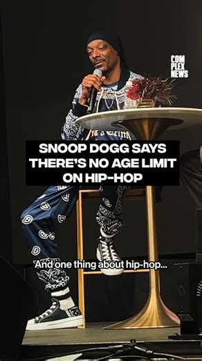 Complex Music on Instagram: "Wise words from @snoopdogg 🗣️ During a Q&A for the release of his new album ‘Iz It a Crime?’ in LA this week, Snoop told @bigboy that he doesn’t believe there’s an age limit in rap music"