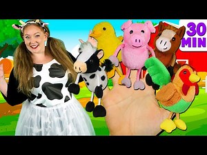 Farm Animals Finger Family and more Animals Songs | Finger Family Collection - Learn Animals Sounds - Videos For Kids