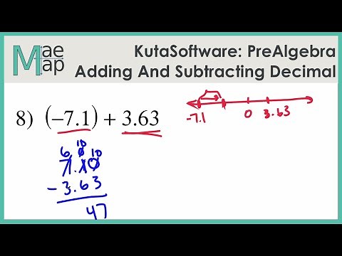 KutaSoftware: PreAlgebra- Adding And Subtracting Decimals