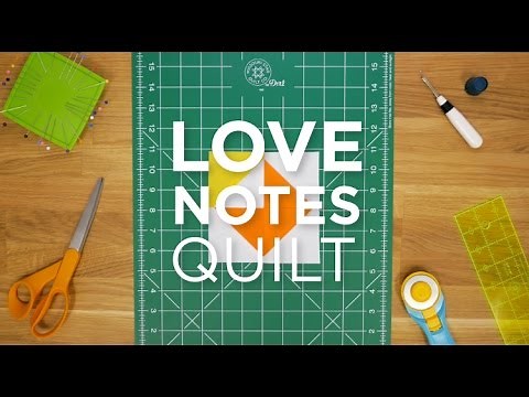 Love Notes Quilt Block - Quilt Snips