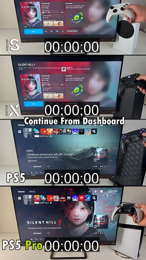 Loading times of Xbox Series S vs. Series X vs. PS5 vs. PS5 Pro with Silent Hill f | PS5 is FAST! #ps5 #xbox #SilentHillf | Open Surprise