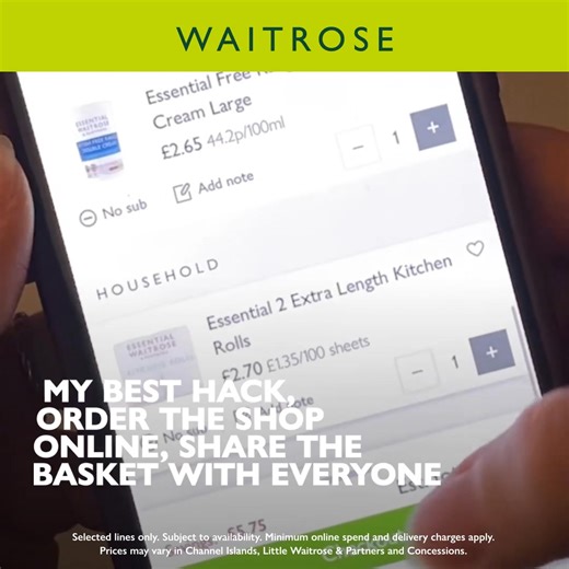 Dinner delivered on your first night = pure relaxation 😌Order Waitrose groceries to your holiday home🚛 | Waitrose & Partners
