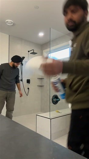 From empty frame to flawless glass ✨ Time-lapse install done right. #cuttingglass #glass #shorts