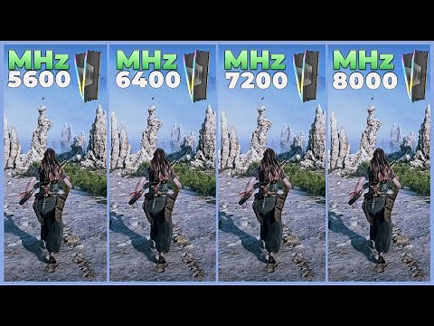 DDR5│5600 MHz vs 6400 MHz vs 7200 MHz vs 8000 MHz - Tested in 9 Games