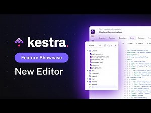 Build your Workflows with the New Editor | Kestra Feature Showcase