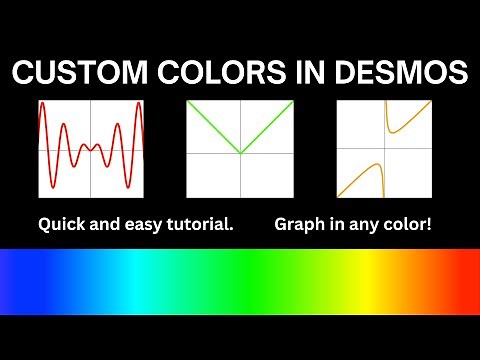 How to Create Custom Colors in Desmos