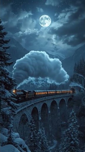 The moon lowers, transforming into a colossal disco ball. |#train #shorts