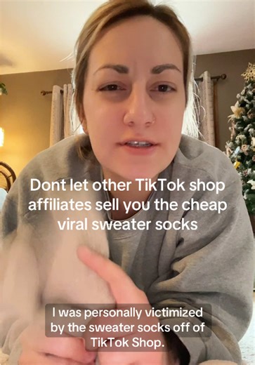 I’m being so FFR right now. I got bamboozled into buying the cheapest, low quality sweater socks I’ve ever seen. I’m not going to let that happen to you. The real high quality socks are linked on this video and in my showcase! #viralsweatersocks #bootsocks #newyearnewme #tiktokshopcreatorpicks #sweatersocks