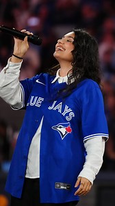 MLB ⚾ on Instagram: "Alessia Cara represented Canada ahead of #WorldSeries Game 2 with a fantastic performance of the Canadian national anthem "