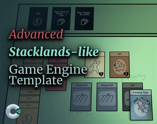 Advanced - Stacklands-like Template (Construct 3) by Zizaco