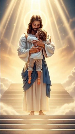 Jesus Lifts Child to Heaven | Emotional Divine Scene | Heavenly Cinematic Video ✨